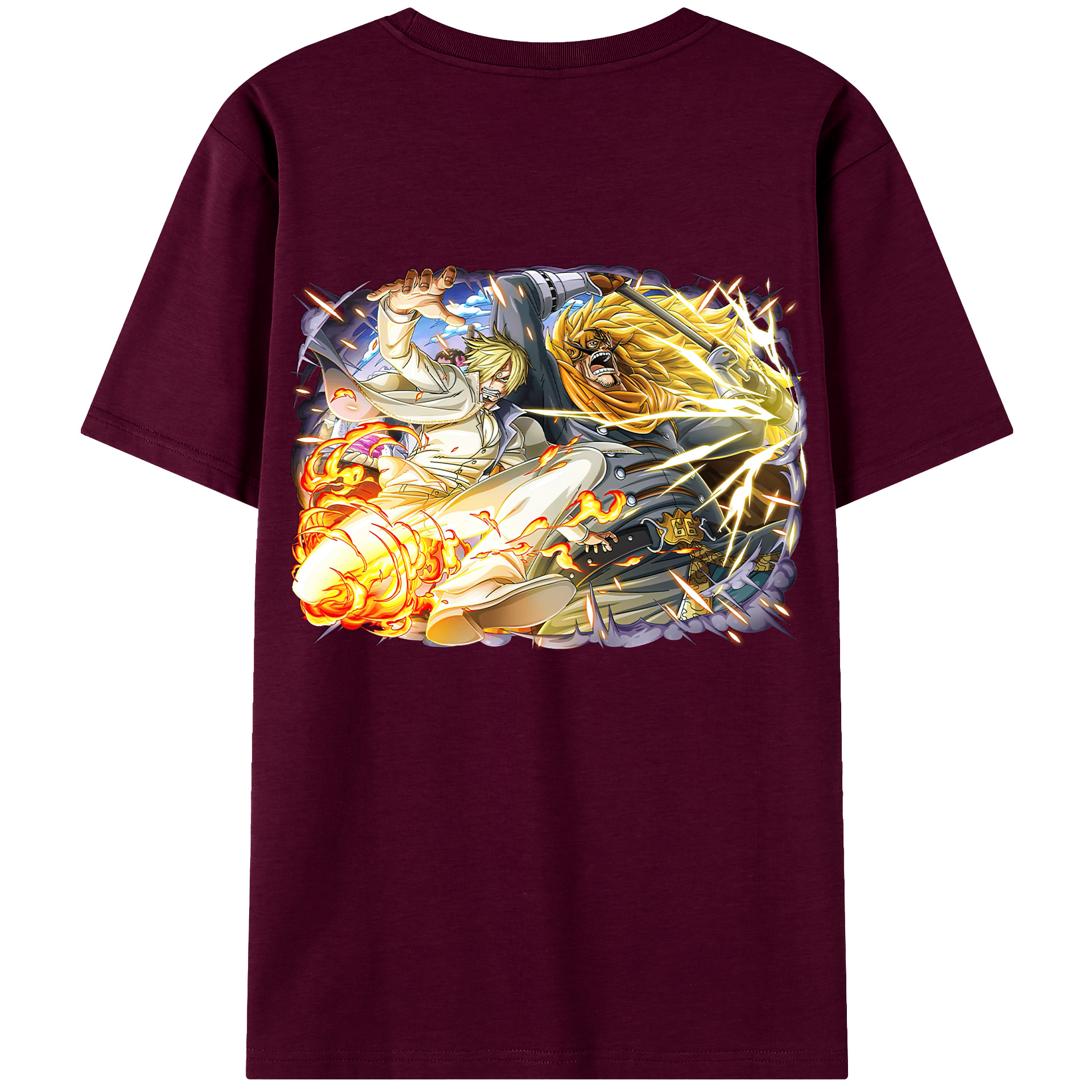（画像用） ワンピース サンジ ONE PIECE Sanji レディース半袖Tシャツ(バックプリント)
